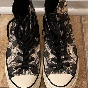 Converse sz 11 Black Marble Hightops